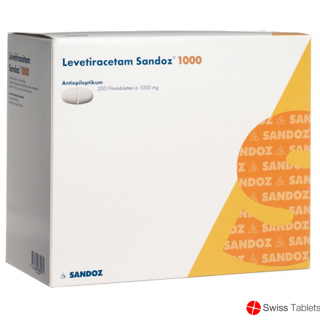 Levetiracetam Sandoz Filmtabletten 1000mg 200 Stück buy online