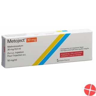 Metoject Injektionslösung 30mg/0.6ml Fertigspritze 0.6ml