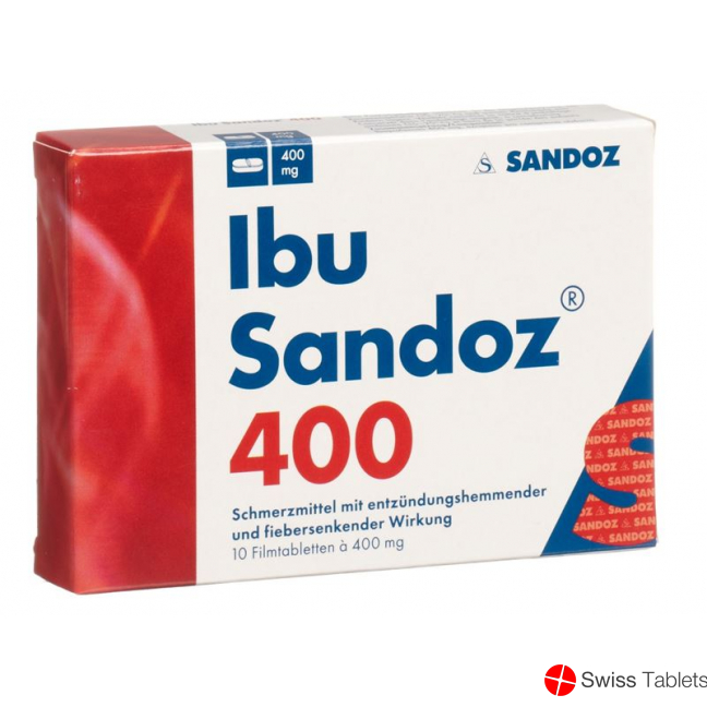 Ibu Sandoz Filmtabletten 400mg 10 Stück buy online
