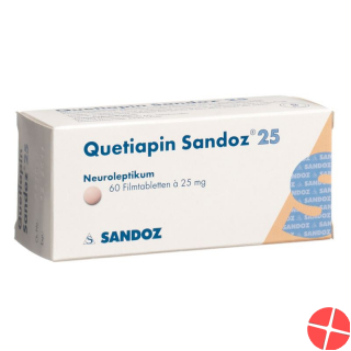 Quetiapin Sandoz Filmtabletten 25mg 60 Stück