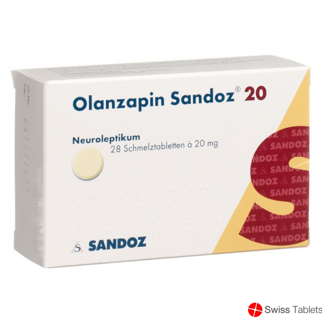 Olanzapin Sandoz Schmelztabletten 20mg 28 Stück buy online