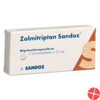 Zolmitriptan Sandoz Schmelztabletten 2.5mg 2 Stück