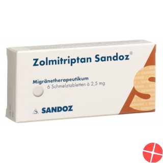 Zolmitriptan Sandoz Schmelztabletten 2.5mg 6 Stück
