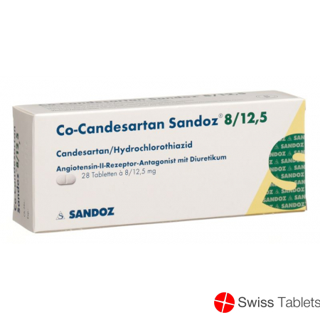 Co Candesartan Sandoz Tabletten 8/12.5mg 28 Stück buy online