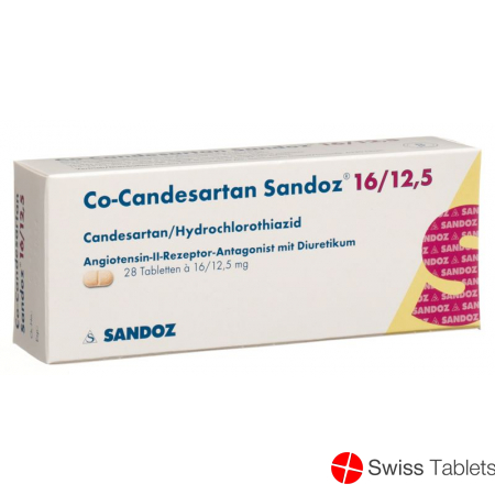 Co Candesartan Sandoz Tabletten 16/12.5mg 28 Stück buy online