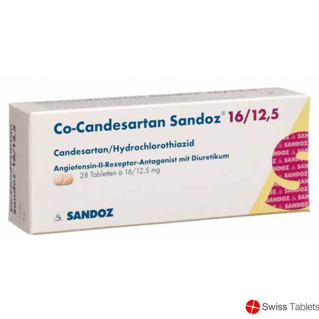 Co Candesartan Sandoz Tabletten 16/12.5mg 28 Stück buy online