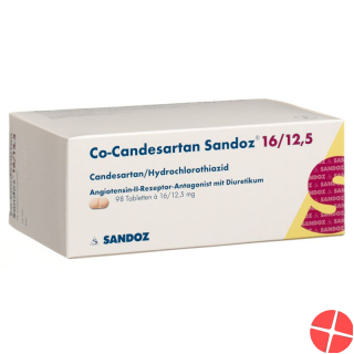 Co Candesartan Sandoz Tabletten 16/12.5mg 98 Stück