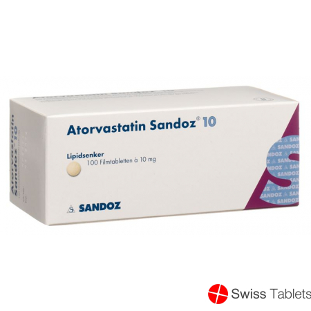 Atorvastatin Sandoz Filmtabletten 10mg 100 Stück buy online Atorvastatin Sandoz Filmtabletten 10mg 100 Stück buy online