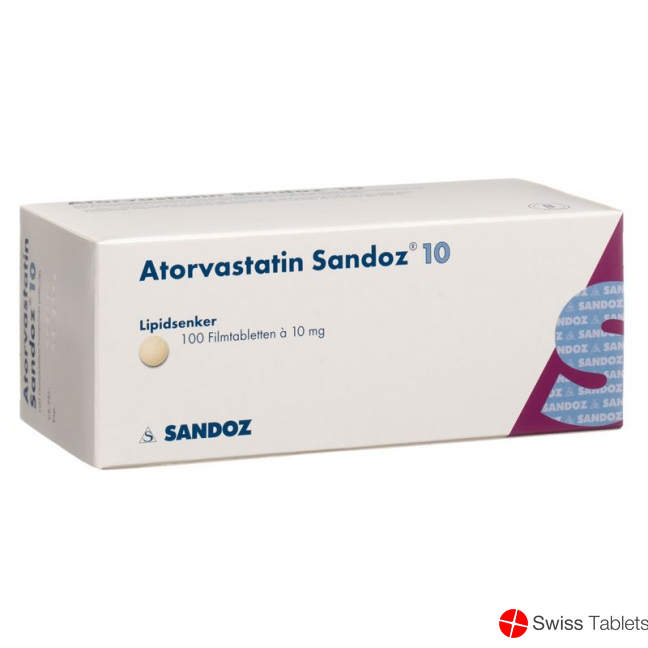 Atorvastatin Sandoz Filmtabletten 10mg 100 Stück buy online Atorvastatin Sandoz Filmtabletten 10mg 100 Stück buy online