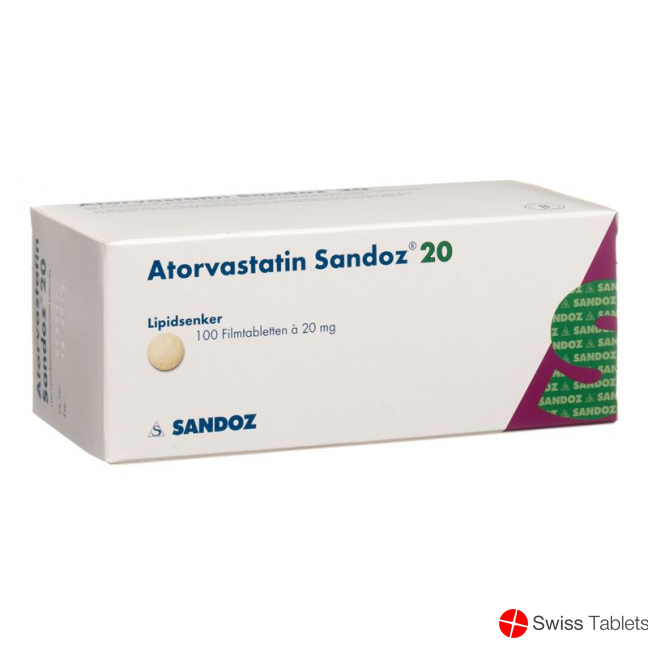 Atorvastatin Sandoz Filmtabletten 20mg 100 Stück buy online Atorvastatin Sandoz Filmtabletten 20mg 100 Stück buy online