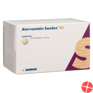 Atorvastatin Sandoz Filmtabletten 40mg 100 Stück
