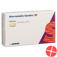 Atorvastatin Sandoz Filmtabletten 80mg 30 Stück