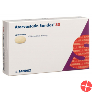 Atorvastatin Sandoz Filmtabletten 80mg 30 Stück