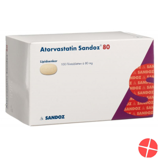 Atorvastatin Sandoz Filmtabletten 80mg 100 Stück