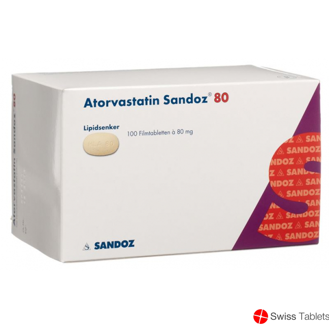Atorvastatin Sandoz Filmtabletten 80mg 100 Stück buy online Atorvastatin Sandoz Filmtabletten 80mg 100 Stück buy online