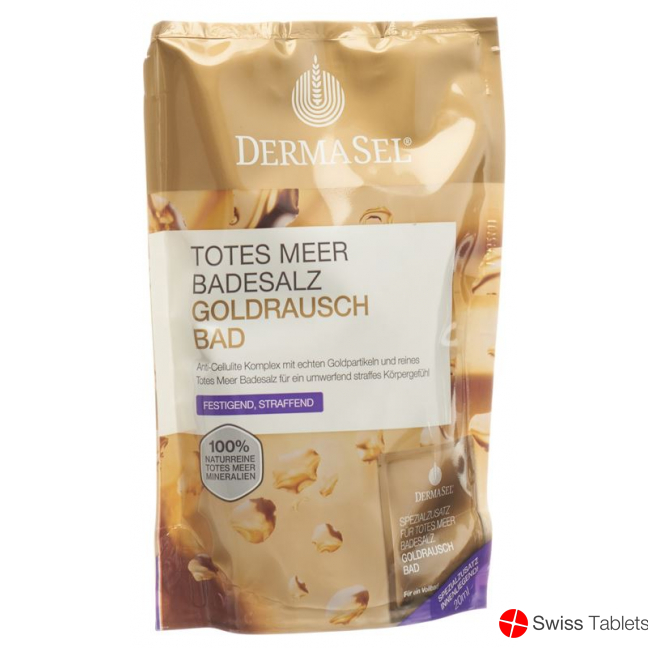 DermaSel Badesalz Gold + 20ml 400g buy online