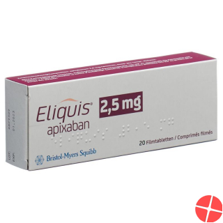 Eliquis Filmtabletten 2.5mg 20 Stück