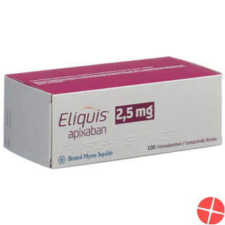 Eliquis Filmtabletten 2.5mg 100 Stück