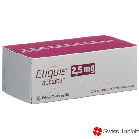 Eliquis Filmtabletten 2.5mg 100 Stück buy online
