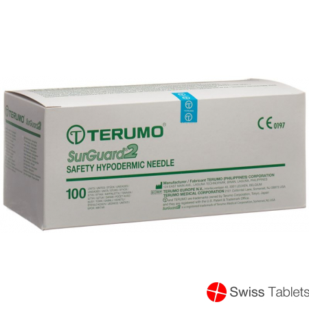 Terumo SurGuard2 Sicherheits-Einmalkanülen 18g 1.2x25mm Rosa 100 Stück buy online
