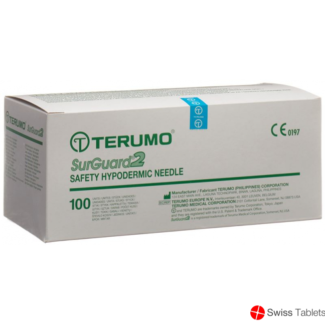 Terumo SurGuard2 Sicherheits-Einmalkanülen 18g 1.2x25mm Rosa 100 Stück buy online