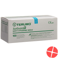 Terumo SurGuard2 Sicherheits-Einmalkanülen 18g 1.2x38mm Rosa 100 Stück