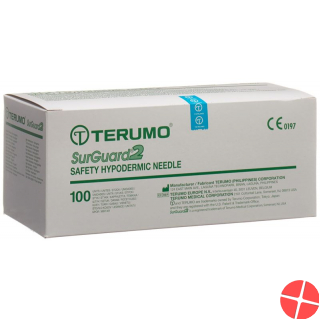 Terumo SurGuard2 Sicherheits-Einmalkanülen 18g 1.2x38mm Rosa 100 Stück