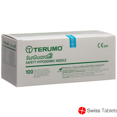 Terumo SurGuard2 Sicherheits-Einmalkanülen 18g 1.2x38mm Rosa 100 Stück buy online