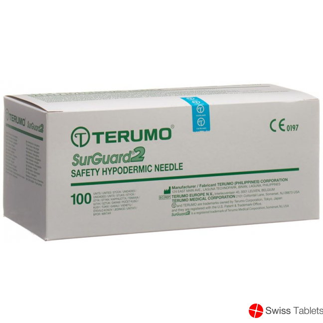 Terumo SurGuard2 Sicherheits-Einmalkanülen 18g 1.2x38mm Rosa 100 Stück buy online