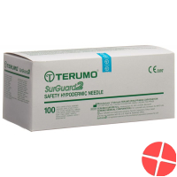 Terumo SurGuard2 Sicherheits-Einmalkanülen 25g 0.5x16mm Orange 100 Stück