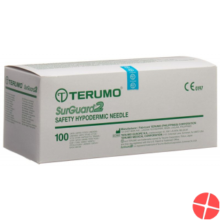 Terumo SurGuard2 Sicherheits-Einmalkanülen 25g 0.5x16mm Orange 100 Stück
