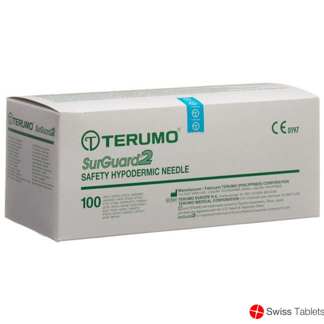 Terumo SurGuard2 Sicherheits-Einmalkanülen 25g 0.5x16mm Orange 100 Stück buy online