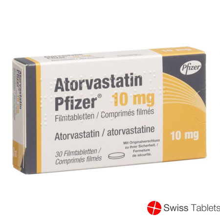 Atorvastatin Pfizer Filmtabletten 10mg 30 Stück buy online