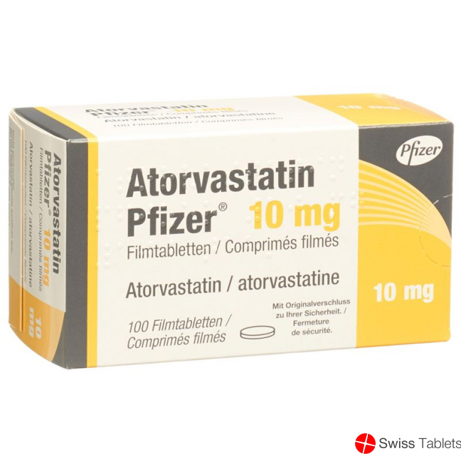 Atorvastatin Pfizer Filmtabletten 10mg 100 Stück buy online