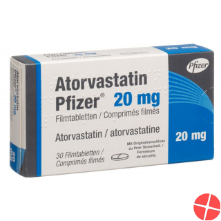 Atorvastatin Pfizer Filmtabletten 20mg 30 Stück