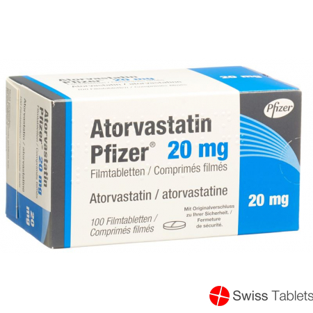 Atorvastatin Pfizer Filmtabletten 20mg 100 Stück buy online
