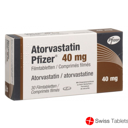 Atorvastatin Pfizer Filmtabletten 40mg 30 Stück buy online