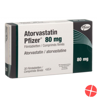 Atorvastatin Pfizer Filmtabletten 80mg 30 Stück