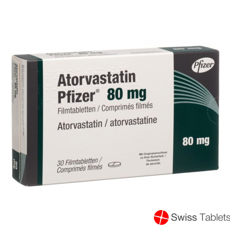 Atorvastatin Pfizer Filmtabletten 80mg 30 Stück buy online