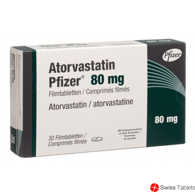 Atorvastatin Pfizer Filmtabletten 80mg 30 Stück buy online
