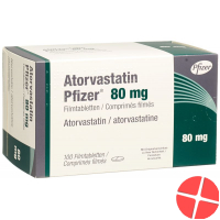 Atorvastatin Pfizer Filmtabletten 80mg 100 Stück