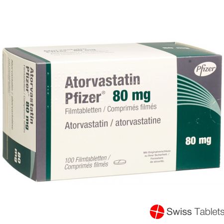 Atorvastatin Pfizer Filmtabletten 80mg 100 Stück buy online