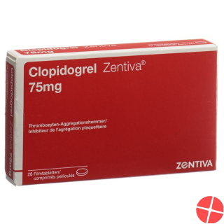 Clopidogrel Zentiva Filmtabletten 75mg 28 Stück