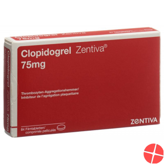Clopidogrel Zentiva Filmtabletten 75mg 84 Stück
