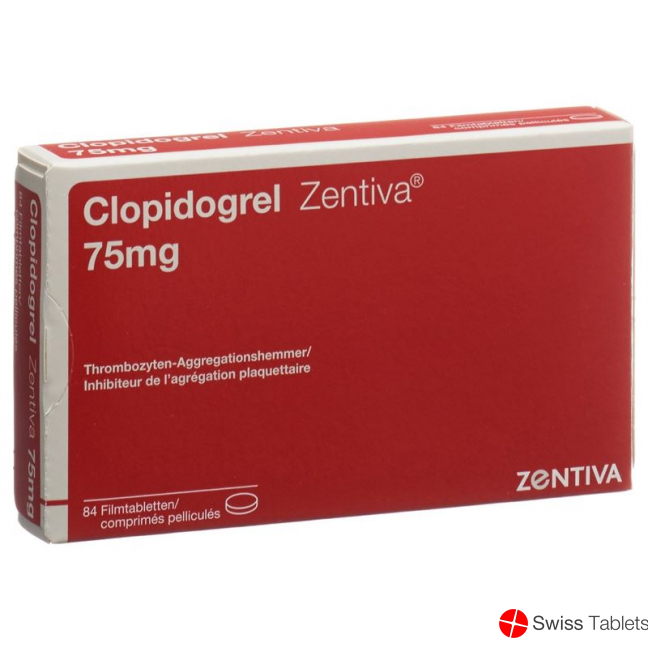 Clopidogrel Zentiva Filmtabletten 75mg 84 Stück buy online