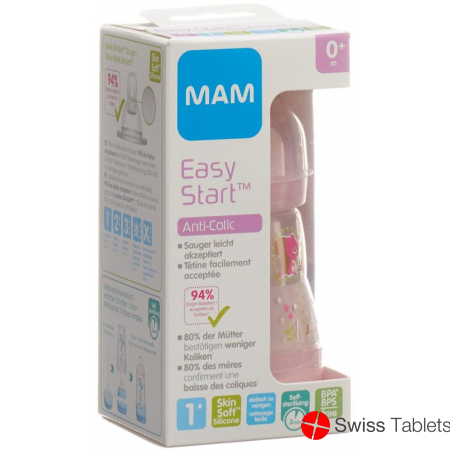 MAM Anti-Colic Schoppenflasche 160ml Girl buy online
