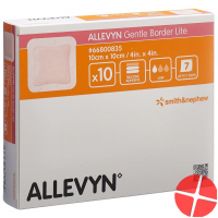 Allevyn Gentle Border Lite Wundverband 10x10cm 10 Stück Allevyn Gentle Border Lite Wundverband 10x10cm 10 Stück