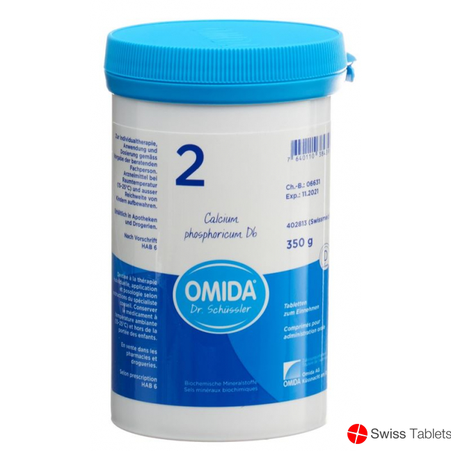 Omida Schüssler No2 Calc Phos Tabletten D 6 350g buy online