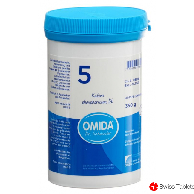 Omida Schüssler No5 Kal Phos Tabletten D 6 350g buy online