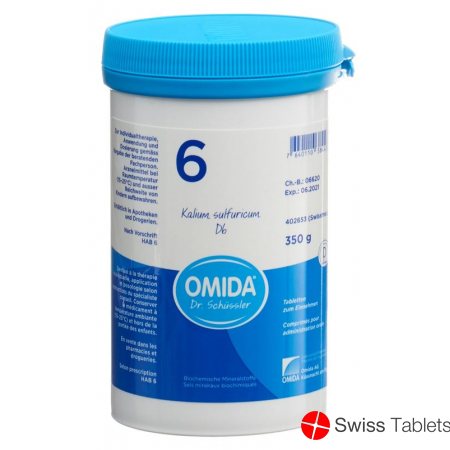 Omida Schüssler No6 Kal Sulf Tabletten D 6 350g buy online